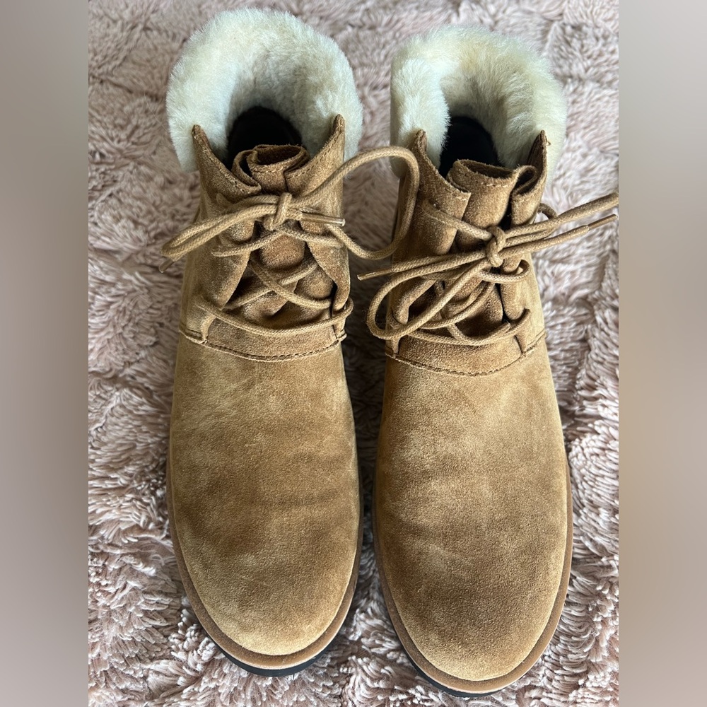 Eileen Fisher Black and Tan Ankle Boots